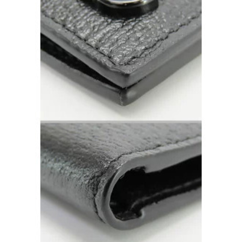 Gucci GG Marmont Leather Bi fold Wallet Compact Black Calf - Picture 5 of 9